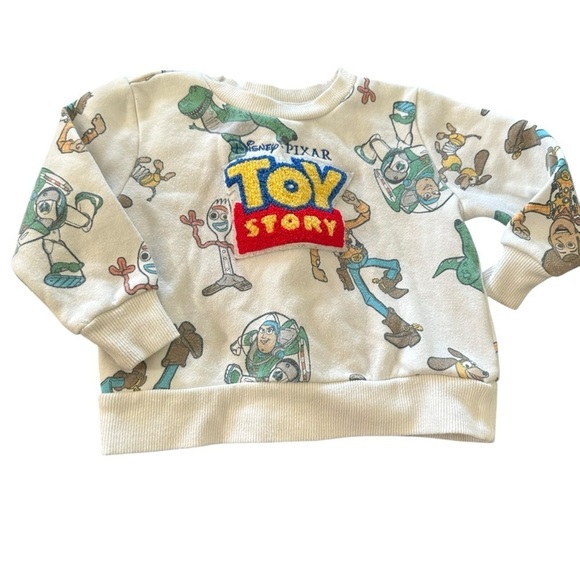 Disney Other - Disney Toy Story Sweatshirt - Cream with Multicolor Design